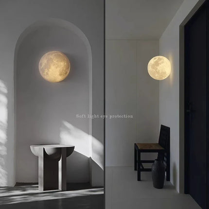 Applique Murale Demi-Lune Bauhaus en PETG, Éclairage Intérieur Moderne