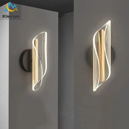 Applique Murale LED Moderne Taille Mince en Métal pour Salon et Chambre