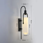 S - Noir-65cm / Lumière Blanche
