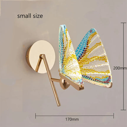 Applique Murale LED Papillon Design Nordique Moderne en Aluminium pour Intérieur
