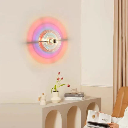 Applique Murale Nordique Bauhaus UFO LED en Acrylique Ronde Atmosphère Cosy - Luminous Place