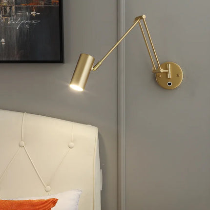 Applique Murale LED Moderne à Intensité Variable avec Interrupteur Télescopique Pliable