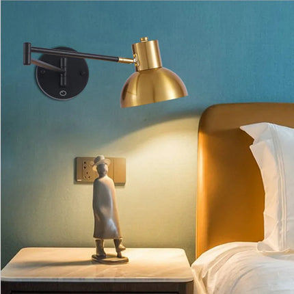 Applique Murale LED Moderne à Intensité Variable avec Interrupteur Télescopique Pliable