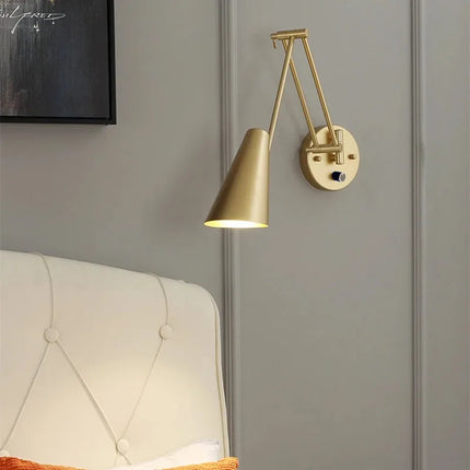 Applique Murale LED Moderne à Intensité Variable avec Interrupteur Télescopique Pliable
