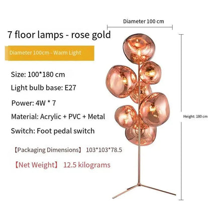 Lampadaire LED moderne nordique pour salon, bureau et chambre - Luminous Place
