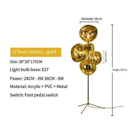 Lampadaire LED moderne nordique pour salon, bureau et chambre - Luminous Place