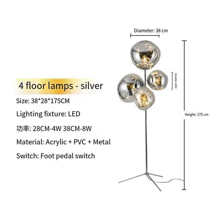 Lampadaire LED moderne nordique pour salon, bureau et chambre - Luminous Place