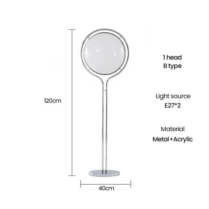 Lampadaire design nordique moderne en acrylique pour salon et chambre - Luminous Place