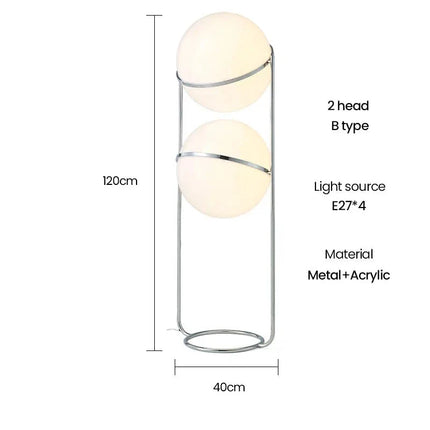 Lampadaire design nordique moderne en acrylique pour salon et chambre - Luminous Place