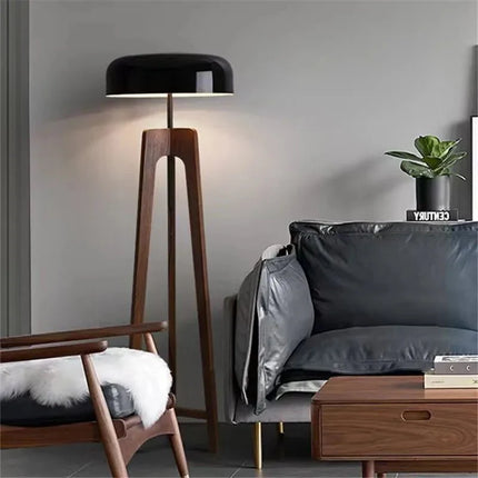 Lampadaire Pileo Porada en bois massif style nordique LED pour salon et chambre - Luminous Place