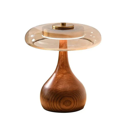 Lampadaire rétro en verre et bois style français pour chambre et salon - Luminous Place