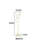 Lampe sur pied à 2 têtes