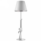 Lampe au Sol Argent / Lumière chaude