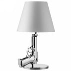 Table de chevet Lampe Argent / Lumière chaude