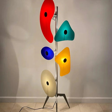 Lampadaire LED design moderne en fer forgé et acrylique, éclairage décoratif pour salon et chambre - Luminous Place