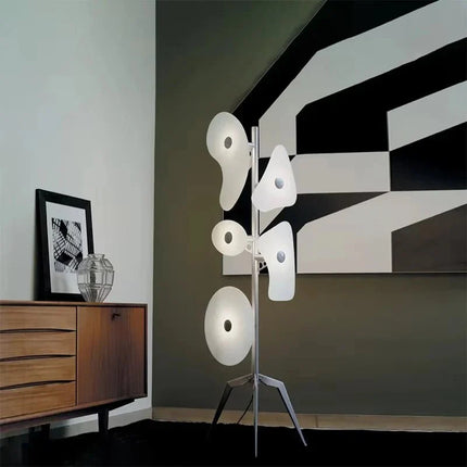 Lampadaire LED design moderne en fer forgé et acrylique, éclairage décoratif pour salon et chambre - Luminous Place