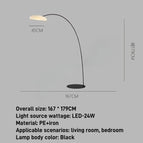 Noir-H179cm / Lumière froide / Prise EU