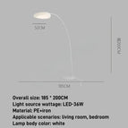 Blanc-H200cm / Lumière chaude / Prise US