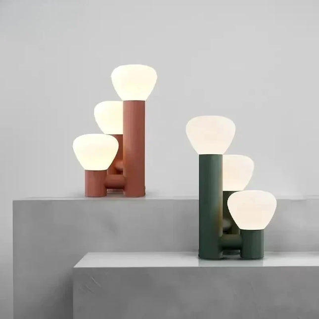 Lampadaire en verre et fer forgé Art Déco, lumière chaude d’ambiance - Luminous Place