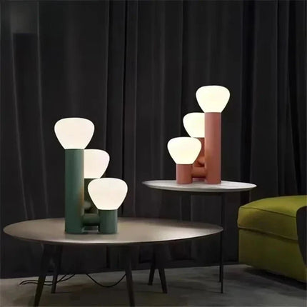 Lampadaire en verre et fer forgé Art Déco, lumière chaude d’ambiance - Luminous Place