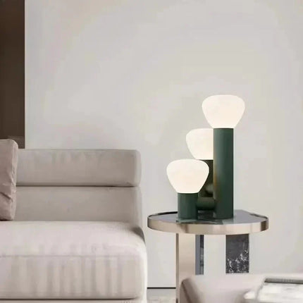 Lampadaire en verre et fer forgé Art Déco, lumière chaude d’ambiance - Luminous Place