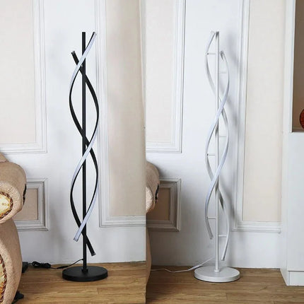Lampadaire LED minimaliste géométrique Tieyi pour salon et bureau, lumière chaleureuse - Luminous Place