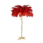 Rouge / UK prise / H60cm 25 plumes