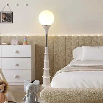 Lampadaire Memphis médiéval en fer et acrylique LED pour salon et chambre - Luminous Place