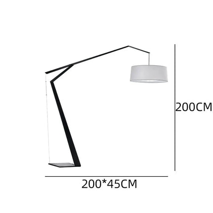 Lampadaire design italien en arc, style nordique, éclairage LED chaleureux - Luminous Place