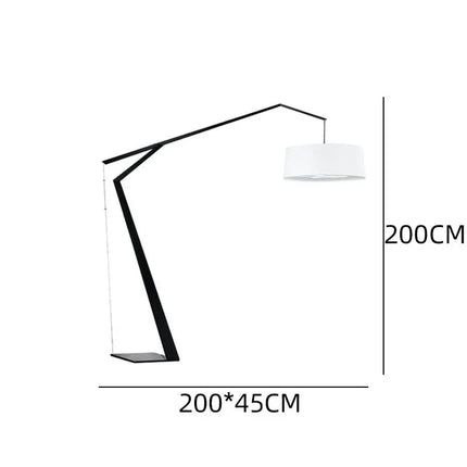 Lampadaire design italien en arc, style nordique, éclairage LED chaleureux - Luminous Place