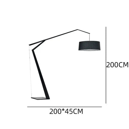 Lampadaire design italien en arc, style nordique, éclairage LED chaleureux - Luminous Place