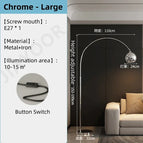 Chrome-Large-Iron / Lumière blanche / Prise UK