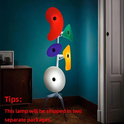 Lampadaire scandinave design LED en fer forgé et acrylique, lumière d’ambiance - Luminous Place
