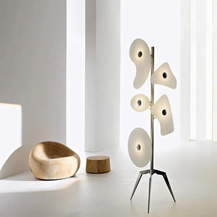 Lampadaire scandinave design LED en fer forgé et acrylique, lumière d’ambiance - Luminous Place