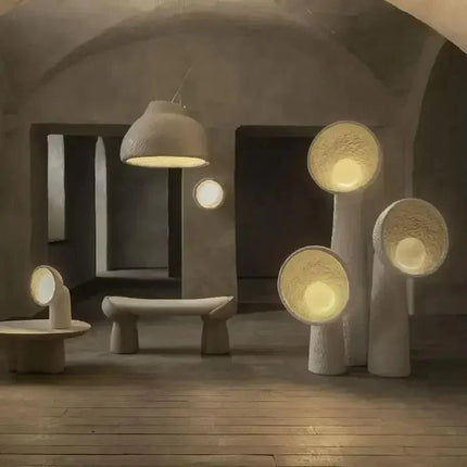 Lampadaire LED en résine style rétro nordique, lumière chaleureuse pour salon et bureau - Luminous Place