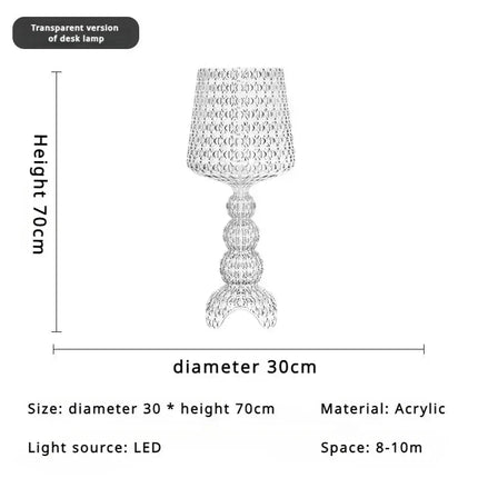 Lampadaire design Kartell italien en acrylique pour ambiance chaleureuse - Luminous Place