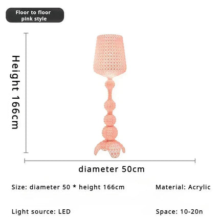 Lampadaire design Kartell italien en acrylique pour ambiance chaleureuse - Luminous Place