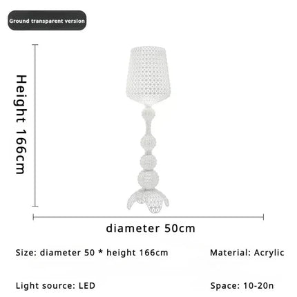 Lampadaire design Kartell italien en acrylique pour ambiance chaleureuse - Luminous Place
