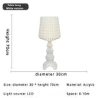 D30 H70CM  Blanc / Lumière froide
