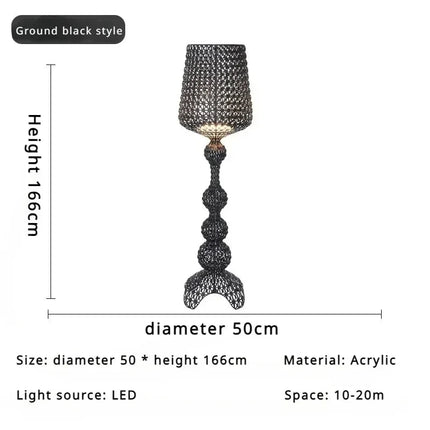 Lampadaire design Kartell italien en acrylique pour ambiance chaleureuse - Luminous Place