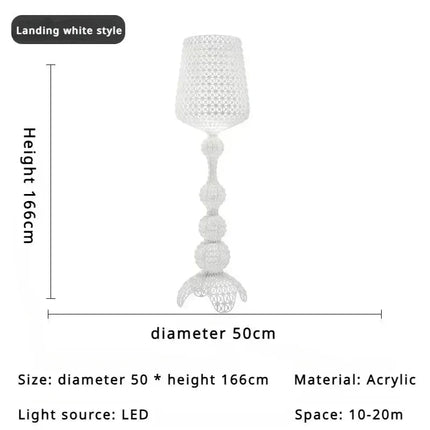 Lampadaire design Kartell italien en acrylique pour ambiance chaleureuse - Luminous Place