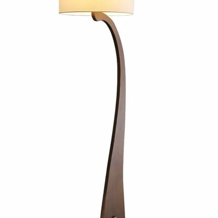 Lampadaire moderne en bois naturel lumière chaude dimmable LED - Télécommande - SIENA - Luminous Place