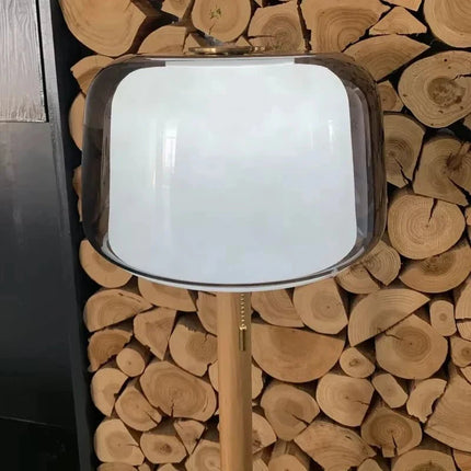 Lampadaire LED moderne en verre et métal, éclairage décoratif pour salon et bureau - Luminous Place