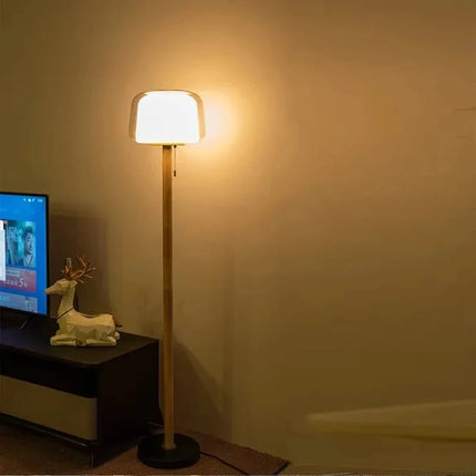 Lampadaire LED moderne en verre et métal, éclairage décoratif pour salon et bureau - Luminous Place
