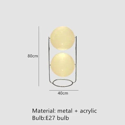 Lampadaire LED Delord design Art Déco en métal chromé et acrylique blanc, lumière d’ambiance - Luminous Place