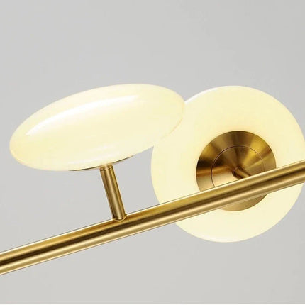 Lampadaire à poteau télescopique design moderne en métal avec lumière LED dimmable - Luminous Place