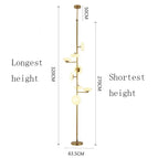 Lampe au Sol / EU prise / 6Tête(s)-D50cm H250cm
