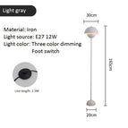 Gris Lampe au Sol / UK prise / Lumière chaude
