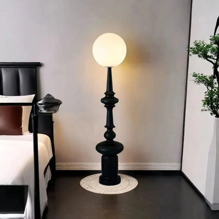Lampadaire colonne romaine vintage en résine pour ambiance cosy - Luminous Place