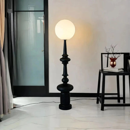 Lampadaire colonne romaine vintage en résine pour ambiance cosy - Luminous Place